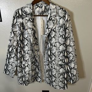 Snake skin blazer
